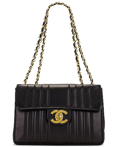 Chanel Caviar Jumbo Mademoiselle Flap Bag