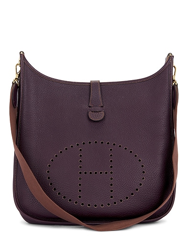 Hermes Taurillon Clemence Evelyne GM Shoulder Bag
