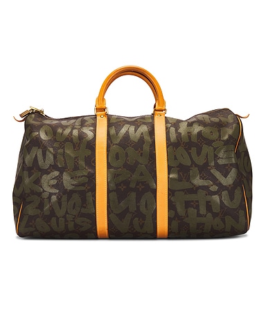 Louis Vuitton X Stephen Sprouse Graffiti Keepall 50 Handbag