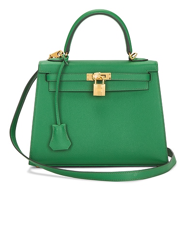 Hermes Epsom Kelly 25 Sellier Handbag