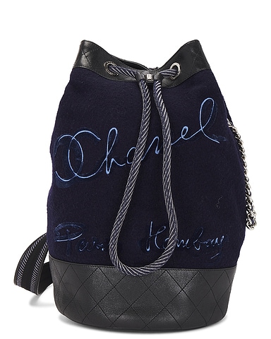 Chanel Wool Paris-Hamburg Sling Backpack