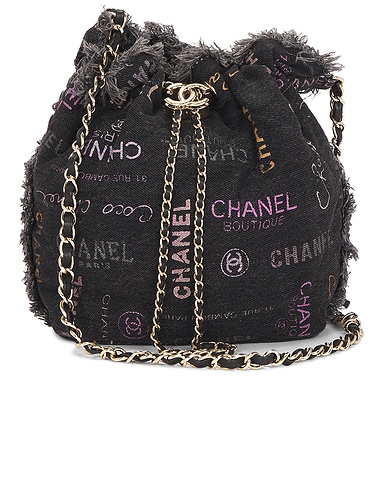 Chanel Denim Small Bucket Bag