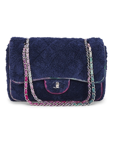 Chanel Terry Cloth Maxi Flap Bag