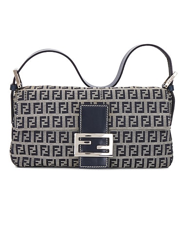 Fendi Zucchino Baguette Shoulder Bag