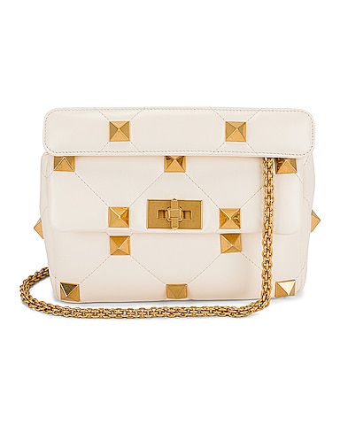 Valentino Garavani Medium Roman Stud Shoulder Bag