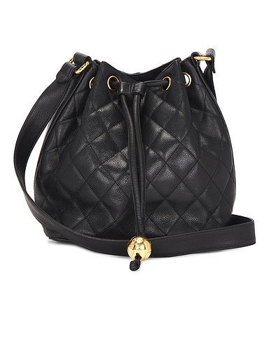 Chanel Caviar Drawstring Bucket Bag