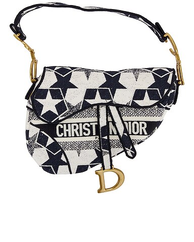 Dior Star Embroidered Saddle Bag