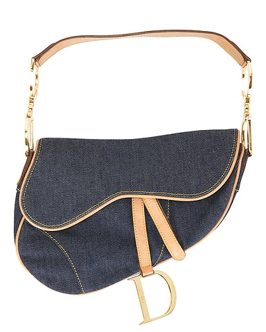 Dior Denim Saddle Bag