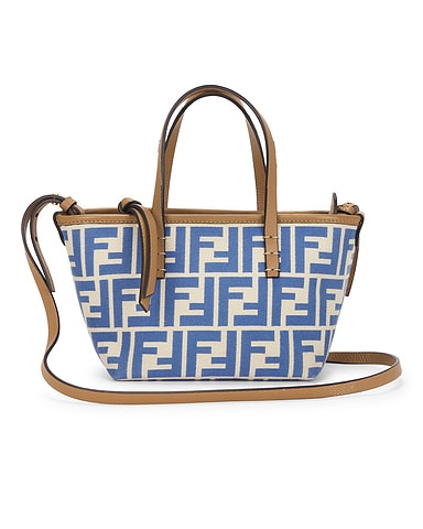 Fendi FF Roll Mini Shopping Tote Bag