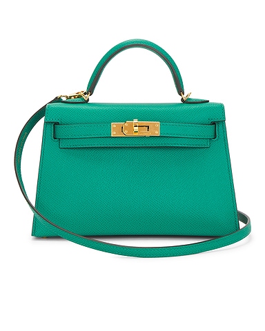 Hermes Veau Epsom Kelly 20 Handbag