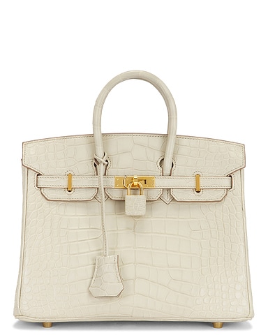 Hermes Matte Alligator Birkin 25 Handbag