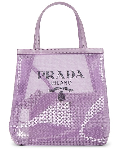 Prada Rete Paillettes Tote Bag