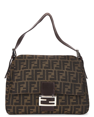 Fendi Zucca Mama Baguette Shoulder Bag