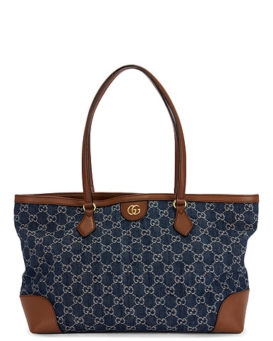 Gucci Denim Ophidia Tote Bag