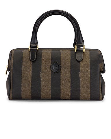 Fendi Pequin Mini Boston Bag