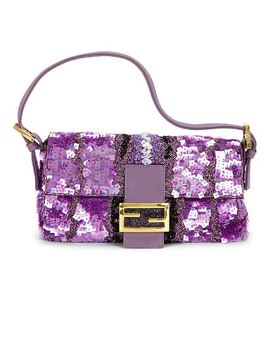 Fendi Sequin Baguette Shoulder Bag