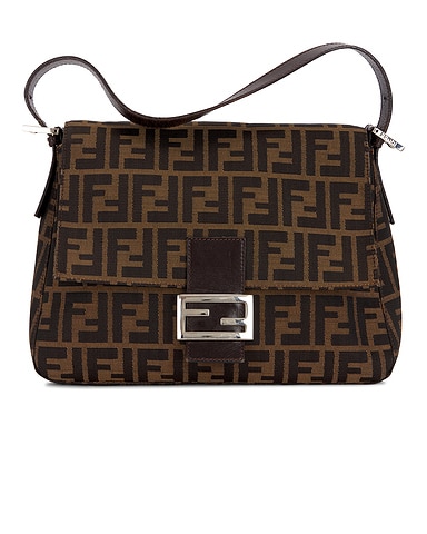 Fendi Zucca Mama Baguette Shoulder Bag