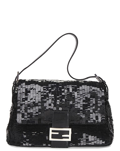 Fendi Sequin Mama Baguette Shoulder Bag