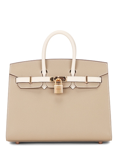 Hermes Epsom Birkin 25 Sellier Handbag
