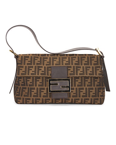 Fendi Zucca Mama Baguette Shoulder Bag