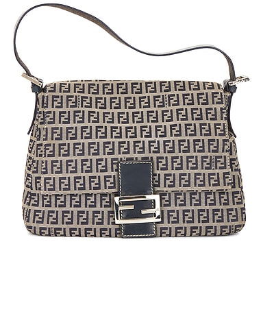 Fendi Zucchino Mama Baguette Shoulder Bag