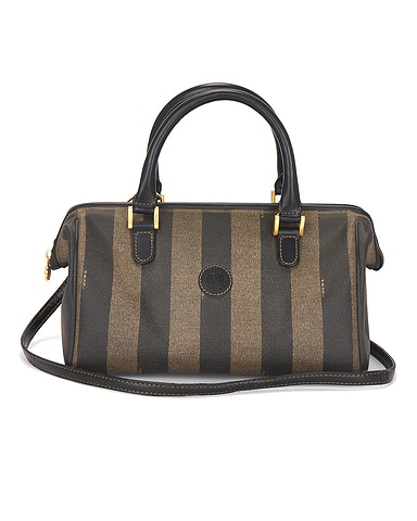 Fendi Pequin Boston Bag in Multi