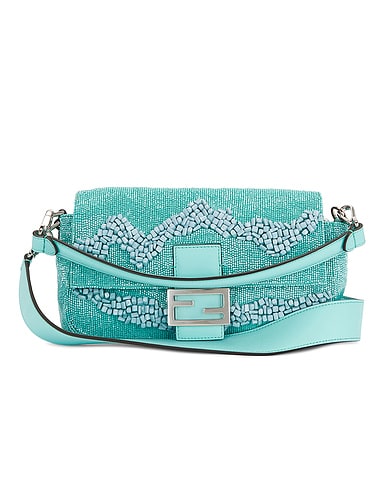 Fendi Beaded Baguette Shoulder Bag