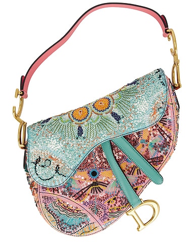 Dior Sequin Saddle Bag