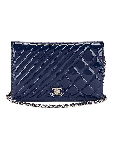Chanel Patent Coco Boy Wallet on Chain