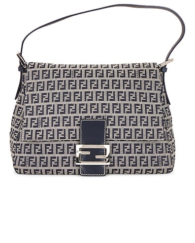 Fendi Zucchino Mama Baguette Shoulder Bag
