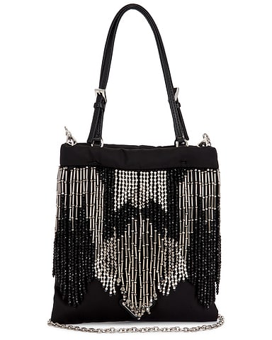 Prada Nylon Fringe Tote Bag