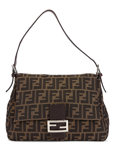 Fendi Zucca Mama Baguette Shoulder Bag