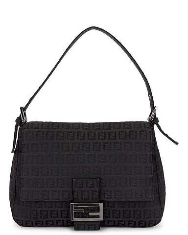 Fendi Zucchino Mama Baguette Shoulder Bag