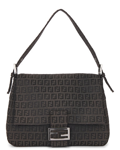Fendi Zucchino Mama Baguette Shoulder Bag