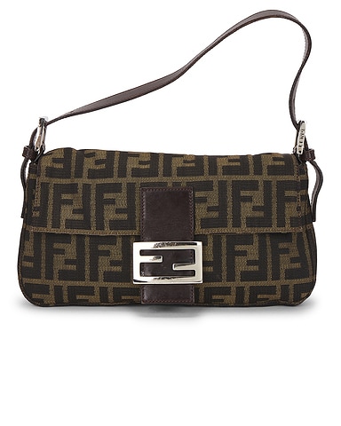 Fendi Zucca Baguette Shoulder Bag