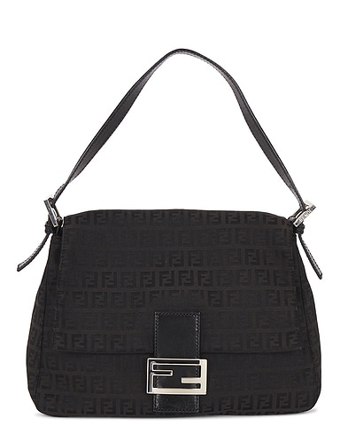 Fendi Zucchino Mama Baguette Shoulder Bag