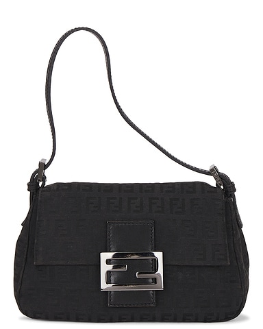 Fendi Zucchino Mini Mama Baguette Shoulder Bag