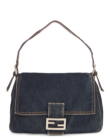 Fendi Denim Mama Baguette Shoulder Bag