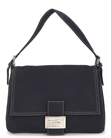 Fendi Denim Mama Baguette Shoulder Bag