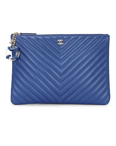 Chanel Lambskin O Case Clutch