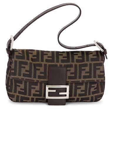 Fendi Zucca Baguette Shoulder Bag