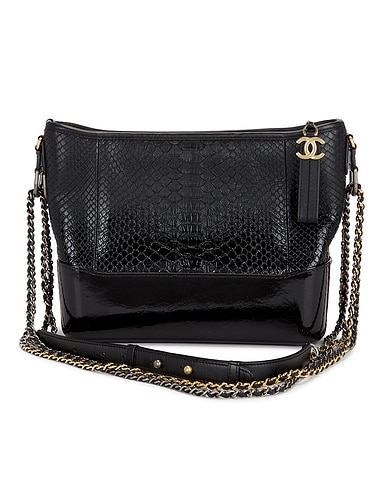 Chanel Python Gabrielle Medium Hobo Bag