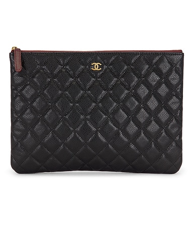 Chanel Caviar Medium O Case Clutch