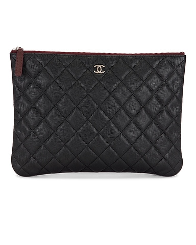 Chanel Caviar Medium O Case Clutch