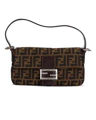 Fendi Zucca Baguette Shoulder Bag
