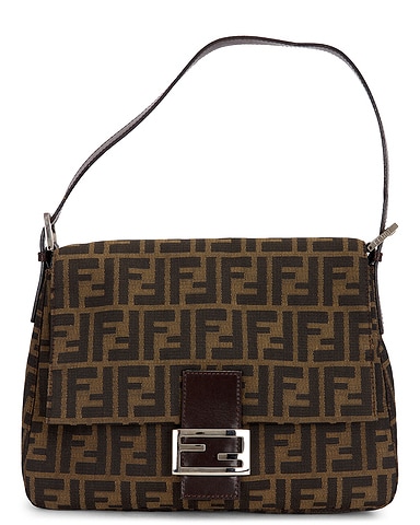 Fendi Zucca Mama Forever Baguette Shoulder Bag