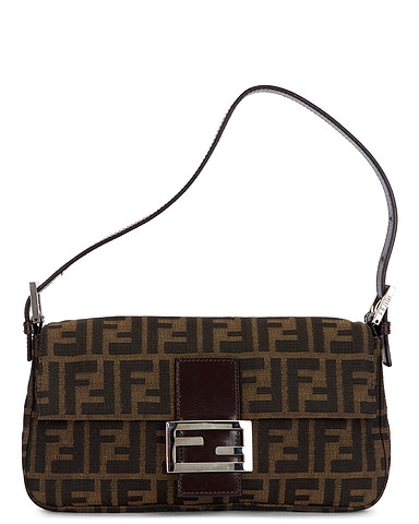 Fendi Zucca Baguette Shoulder Bag