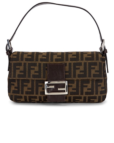 Fendi Zucca Baguette Shoulder Bag