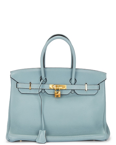 Hermes Taurillon Clemence Birkin 35 Retourne Handbag