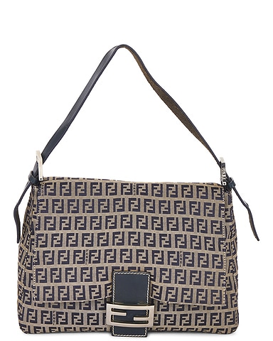 Fendi Zucchino Mama Baguette Shoulder Bag